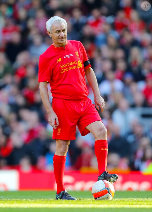 Ian Rush lors d'un match caritatif, les légendes de Liverpool contre celles du Real Madrid, à Anfield, le 25 mars 2017. 