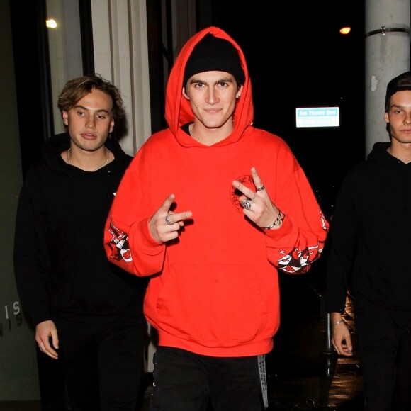 Presley Gerber et R. Frederick sont allés diner au restaurant Catch à West Hollywood, le 2 mars 2019  Models Presley Gerber and R. Frederick enjoy a guys night out at hotspot restaurant Catch LA for dinner in West Hollywood. 2nd march 201902/03/2019 - Los Angeles