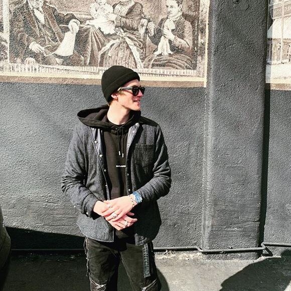 Presley Gerber, le fils de Cindy Crawford et Rande Gerber. Mars 2019.