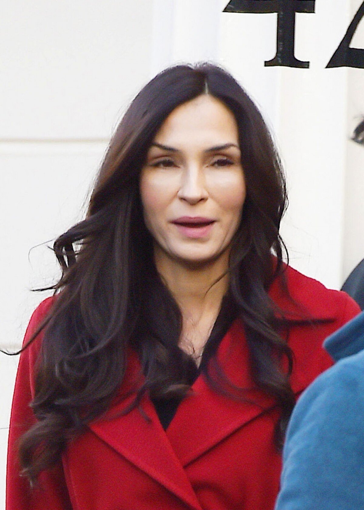 Photo Exclusif Famke Janssen sur le tournage du film The Capture à