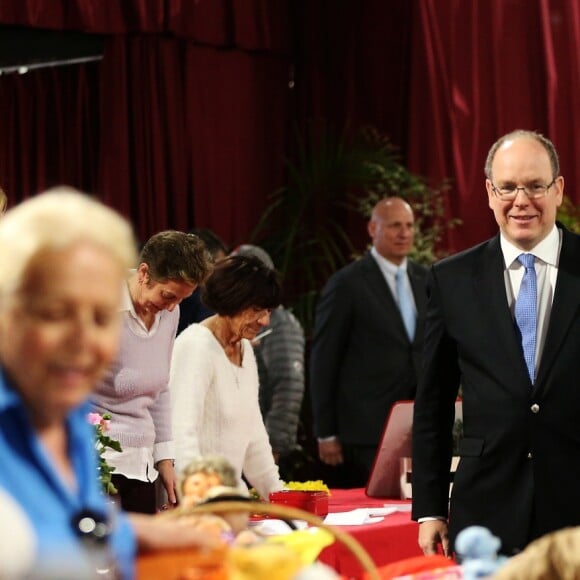 Exclusif - Visite du prince Albert II de Monaco à la kermesse Soeur Marie au chapiteau de Fontvieille à Monaco, le 8 mars 2019 @Jean-François Ottonello /Dylan Meiffret/Nice Matin/BestImage