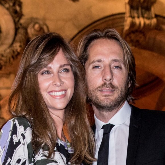 Ophélie Meunier et son mari Mathieu Vergne lors de la soirée du 70ème anniversaire de Longchamp à l'Opéra Garnier à Paris, France, le 11 septembre 2018. © Cyril Moreau/Bestimage