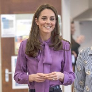 Kate Catherine Middleton, duchesse de Cambridge, en visite au centre pour enfants "Henry Fawcett" à Londres. Le 12 mars 2019