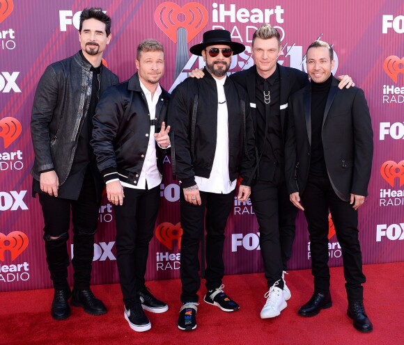 Backstreet Boys au photocall des "2019 iHeart Radio Music Awards" au Microsoft Theatre à Los Angeles, le 14 mars 2019.