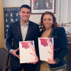 Le footballeur Thiago Silva et son épouse, Belle Silva, ont obtenu la nationalité française. Mars 2019.