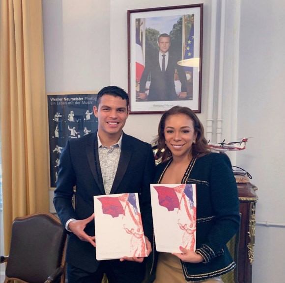 Le footballeur Thiago Silva et son épouse, Belle Silva, ont obtenu la nationalité française. Mars 2019.
