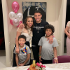 Thiago Silva, Bella Silva et leurs enfants Isago et Iago. Mars 2019.