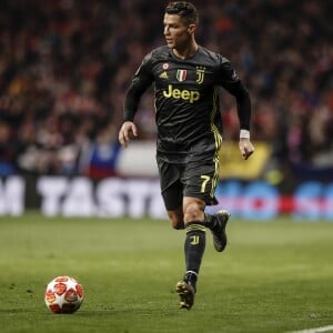 Cristiano Ronaldo lors du match de 8ème de finale de la Champions League "Atletico - Juventus (2-0à)" à Madrid, le 20 février 2019.