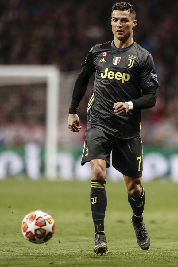 Cristiano Ronaldo lors du match de 8ème de finale de la Champions League "Atletico - Juventus (2-0à)" à Madrid, le 20 février 2019.