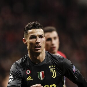 Cristiano Ronaldo lors du match de 8ème de finale de la Champions League "Atletico - Juventus (2-0à)" à Madrid, le 20 février 2019.