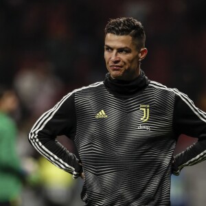 Cristiano Ronaldo lors du match de 8ème de finale de la Champions League "Atletico - Juventus (2-0à)" à Madrid, le 20 février 2019.