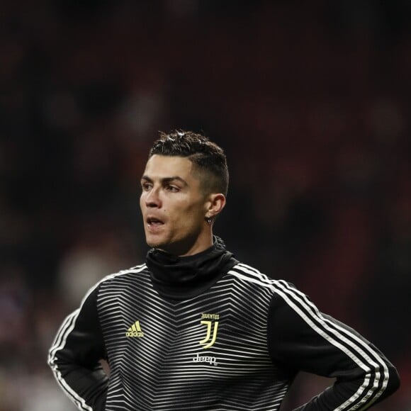 Cristiano Ronaldo lors du match de 8ème de finale de la Champions League "Atletico - Juventus (2-0à)" à Madrid, le 20 février 2019.