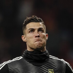 Cristiano Ronaldo lors du match de 8ème de finale de la Champions League "Atletico - Juventus (2-0à)" à Madrid, le 20 février 2019.