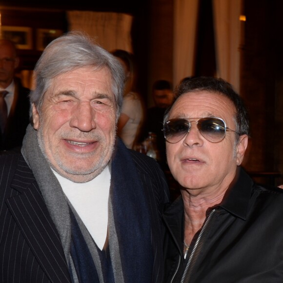 Exclusif - Jean-Pierre Castaldi et Félix Gray au Fouquet's à Paris le 15 mars 2019 © Rachid Bellak/Bestimage