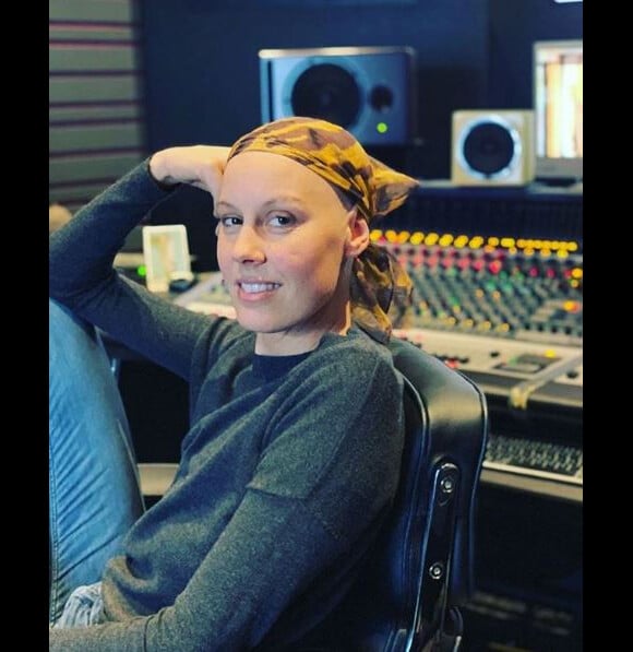 Fanny Leeb en studio. Instagram, février 2019