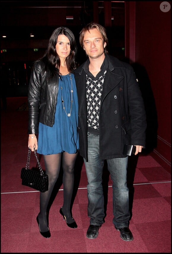 David Hallyday et sa femme Alexandra à l'Olympia en 2008.