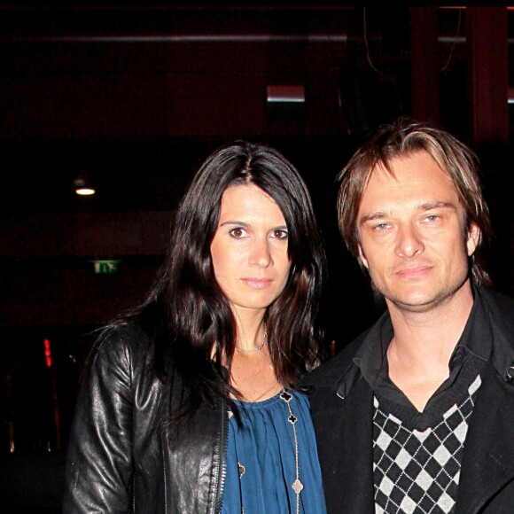 David Hallyday et sa femme Alexandra à l'Olympia en 2008.