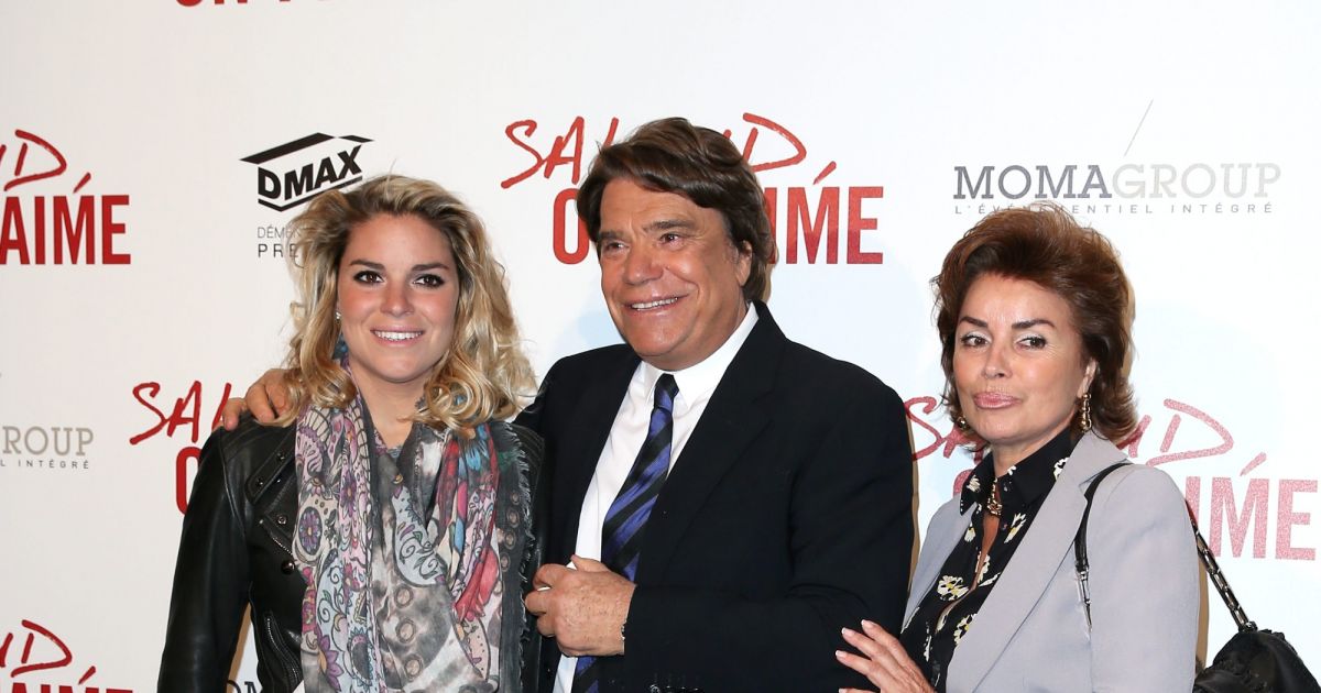 Bernard Tapie avec sa femme Dominique et sa fille Sophie ...