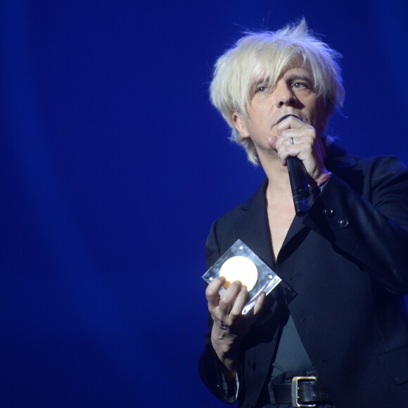 Nicola Sirkis - Indochine (Grand Prix de la chanson française) - Grand Prix Sacem 2018 à la salle Pleyel à Paris présenté par V. Dedienne, le 10 décembre 2018. © Veeren/Bestimage