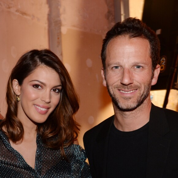 Exclusif - Iris Mittenaere (Miss France 2016 et Miss Univers 2016) et Laurent Milchior (président directeur général d'Etam) lors de la soirée Etam "French Liberté" dans son nouveau flagship, en travaux, boulevard Haussmann dans le quartier de l'Opéra à Paris, France, le 21 mars 2019. Dîner par le chef Cyril Lignac. C'est dans les lieux nus, bruts et minimalistes, bientôt revisités par l'architecte Winy Maas (Agence MVRDV), que la marque a organisé sa French Liberté Party. Le projet a pour ambition de révéler les volumes, les formes, et la matérialité de la magnifique architecture héritée de Haussmann. L'inauguration est prévue courant de l'été 2019. © Rachid Bellak/Bestimage