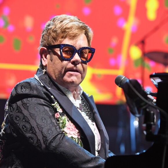 Sir Elton John sur la tournée "Farewell Yellow Brick Road" au BB & T Center en Floride, à Sunrise, le 16 mars 2019.