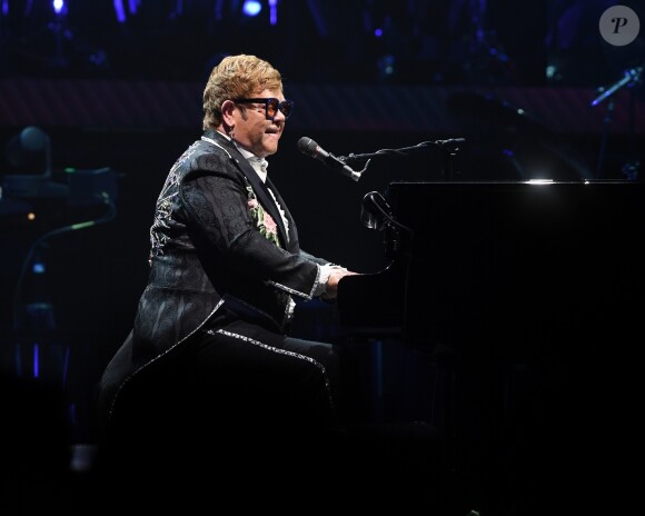 Sir Elton John sur la tournée "Farewell Yellow Brick Road" au BB & T Center en Floride, à Sunrise, le 16 mars 2019.