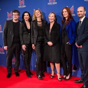 Podz, Julianna Margulies, Delphine De Vigan, Marti Noxton, Audrey Fleurot and Thomas Lilti - Le jury du festival Séries Mania lors de la cérémonie de clôture à Lille, le 30 mars 2019.