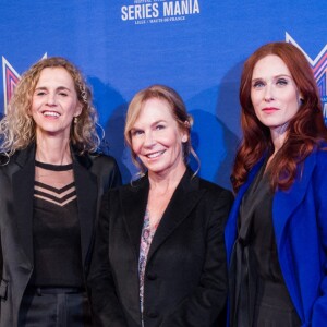 Podz, Julianna Margulies, Delphine De Vigan, Marti Noxton, Audrey Fleurot and Thomas Lilti - Le jury du festival Séries Mania lors de la cérémonie de clôture à Lille, le 30 mars 2019.