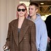 Hailey Baldwin et son mari Justin Bieber font du shopping en amoureux à Los Angeles, le 11 janvier 2019.