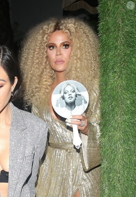 Khloe Kardashian à l'anniversaire de Diana Ross (75 ans) au club Warwick à Hollywood, Los Angeles, le 26 mars 2019.