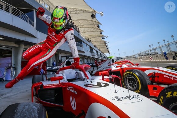 Mick Schumacher (Prema Racing) lors des essais du Grand Prix F2 de Bahreïn 2019 sur le circuit de Sakhir, à Bahreïn, le 30 mars 2019.