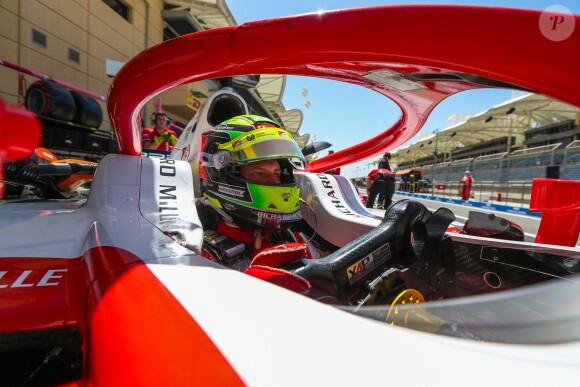 Mick Schumacher (Prema Racing) lors des essais du Grand Prix F2 de Bahreïn 2019 sur le circuit de Sakhir, à Bahreïn, le 30 mars 2019.