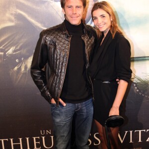 Le prince Emmanuel Philibert de Savoie et la princesse Clotilde de Savoie (Clotilde Courau)  - Avant-première du film "L'ordre et la morale" au cinéma UGC Normandie, à Paris le 8 novembre 2011.