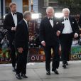 Le prince William, duc de Cambridge, Sir David Attenborough, le prince Charles, prince de Galles, le prince Harry, duc de Sussex, lors de la première de la série Netflix "Our Planet" au Musée d'Histoires Naturelles à Londres, le 4 avril 2019.