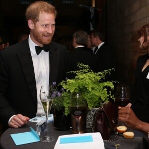 Le prince Harry, duc de Sussex, lors de la première de la série Netflix "Our Planet" au Musée d'Histoires Naturelles à Londres, le 4 avril 2019.