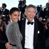 La mannequin Tina Kunakey, 21 ans, et son mari, Vincent Cassel, 52 ans, le 12 mai 2018, à Cannes.
