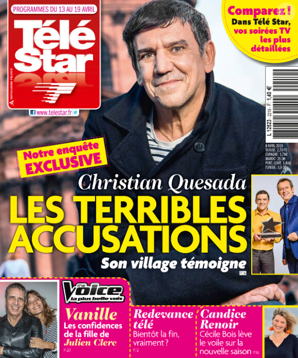 Magazine "Télé Star", en kiosques lundi 8 avril 2019.