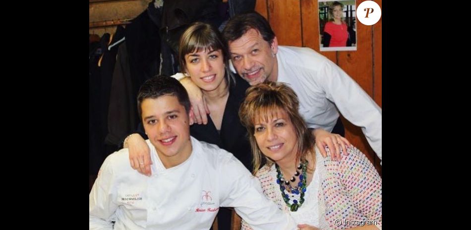 Florian, candidat de &quot;Top Chef 2019&quot;, ses parents et sa soeur.