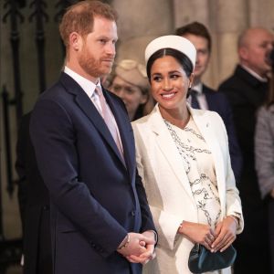 Le prince Harry, duc de Sussex, et Meghan Markle, duchesse de Sussex, enceinte - La famille royale britannique à la messe en l'honneur de la journée du Commonwealth à l'abbaye de Westminster à Londres, Royaume Uni, le 11 mars 2019.