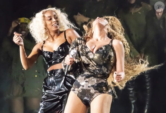 Solance et Beyoncé en concert au festival de musique de Coachella à Indio, le 14 avril 2018. © Danyellah P./Bestimage