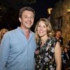 Exclusif - Benjamin Griveaux, Secrétaire d'État auprès du Premier ministre et Porte-parole du gouvernement avec sa femme Julia Minkowski - Festival de Ramatuelle: Julien Clerc "La tournée des cinquante ans" à Ramatuelle, France, le 8 août 2018. © Cyril Bruneau/Festival de Ramatuelle/Bestimage