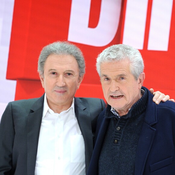 Exclusif - Michel Drucker et Claude Lelouch - Enregistrement de l'émission "Vivement Dimanche" présentée par M. Drucker à Paris le 8 avril 2019 et qui sera diffusée le 14 avril. © Guillaume Gaffiot/Bestimage