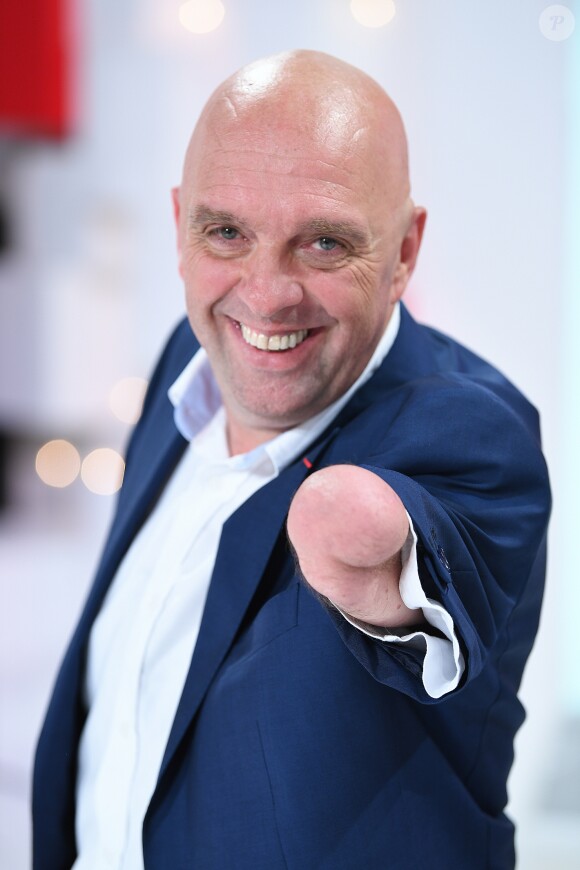 Exclusif - Philippe Croizon - Enregistrement de l'émission "Vivement Dimanche" présentée par M. Drucker à Paris le 8 avril 2019 et qui sera diffusée le 14 avril. © Guillaume Gaffiot/Bestimage