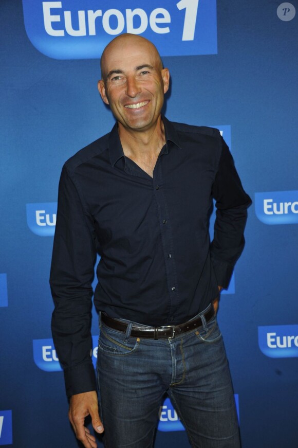 Nicolas Canteloup à la conférence de presse de rentrée d'Europe 1, à Paris, le 3 septembre 2012.
