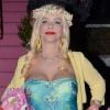 La Cicciolina (Ilona Staller) participe à la Flower Power Party organisée à Rome, le 15 juillet 2014.