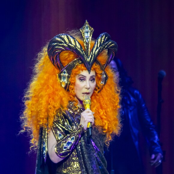 Cher en concert à Detroit le 12 février 2019.