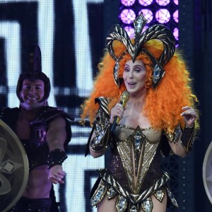 Cher en concert à Detroit le 12 février 2019.