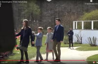 Vidéo diffusée par la cour royale de Danemark suite à la célébration du 79e anniversaire de la reine Margrethe II de Danemark au palais Marselisborg à Aarhus le 16 avril 2019.