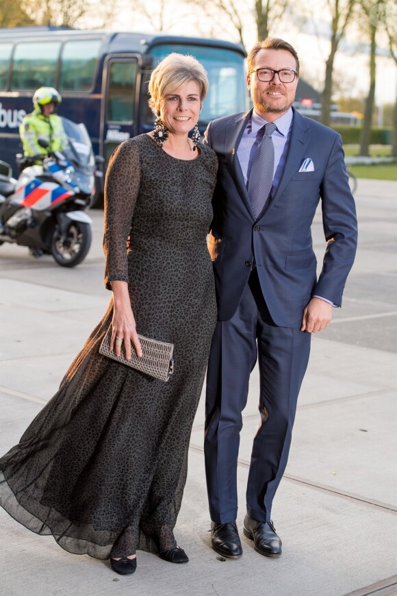 La princesse Laurentien et le prince Constantijn des Pays-Bas lors de la cérémonie de remise des prix des "World Press Photo Awards 2019" à Amsterdam le 11 avril 2019