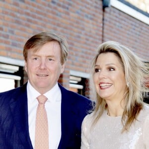 Le roi Willem-Alexander et la reine Maxima des Pays-Bas à Amersfoort le 15 avril 2019 pour le concert du Jour du Roi (27 avril).